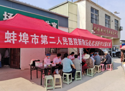 燕山乡机场新村开展老年人义诊活动