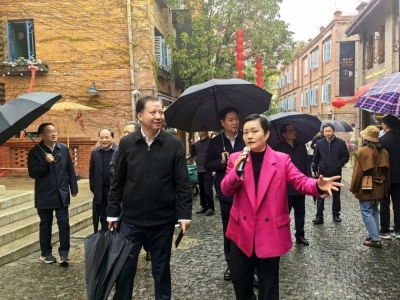 黄晓武率队在福州市考察学习历史文化街区保护开发利用等工作